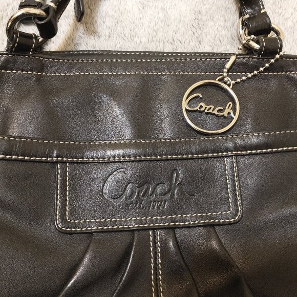 COACH SOHO PLEATED GALLERY LARGE TOTE PURSE - F14673 - Picture 3 of 5